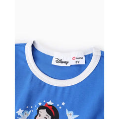 Patpat Disney Princess Toddler Girl 1pc Snow White Floral Apple Puff Sleeve Dress