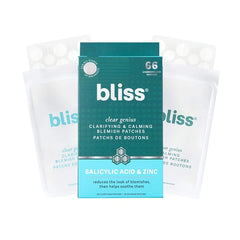 Bliss Clear Genius Blemish Patches – Salicylic Acid & Zinc for Fast Relief & Prevention, Clarifying Spot Treatment