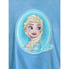 PATPAT Disney Frozen Toddler Girl 2pcs Elsa Velvet Hoodie with Flare Pants Set Blue