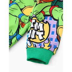 Patpat Teenage Mutant Ninja Turtle KID/Toddler Boys 1pc TMNT Character Print Long-sleeve Sweatshirt