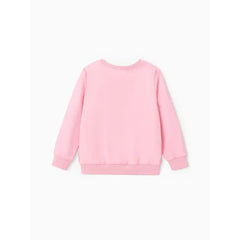 Patpat Disney Winnie the Pooh Toddler Girl Character Print Long-sleeve Sweatshirt pink