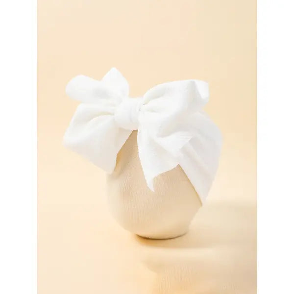 PATPAT Solid Bowknot Headband for Girls White