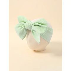 PATPAT Solid Bowknot Headband for Girls dark mint green