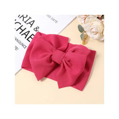 PATPAT Solid Bowknot Headband for Girls dark pink