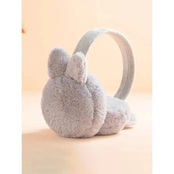 PATPAT Toddler / Kid Winter Rabbit Earmuffs Warm Plush Foldable Outdoor Ear Warmers Ear Muffs grey