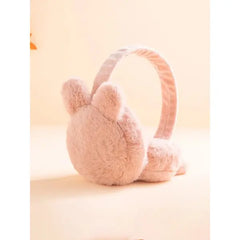 PATPAT Toddler / Kid Winter Rabbit Earmuffs Warm Plush Foldable Outdoor Ear Warmers Ear Muffs pink