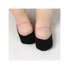 PATPAT Baby / Toddler Stylish Solid Lace Trim Socks Light pink