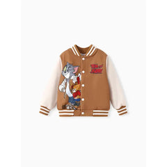 PATPAT Tom and Jerry Toddler/Kid Boy/Girl Colorblock Long-sleeve Jacket