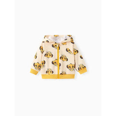 PATPAT Disney Lion King Baby/Toddler Boy 1pc Cotton Character Pattern Hooded Jacket Yellow