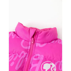 Patpat Barbie Toddler/Kid 1pc Logo Pattern Long-sleeve Jacket Coat pink