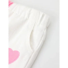 PATPAT Toddler/Kid Girl Sweet Heart-shaped 100% Cotton Jeans