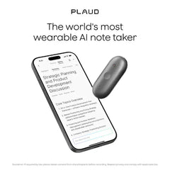 Plaud NotePin S Wearable AI Voice Recorder - Black