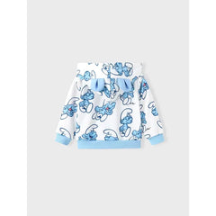 PATPAT The Smurfs Baby/Toddler Boy/Girl 1pc 3D Ears Character Pattern Zipper Hooded Jacket White