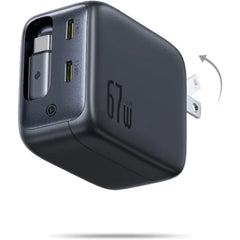 Baseus 45–100W USB-C Retractable & 3-Port Fast Chargers, Foldable PD/PPS Adapter for iPhone, Galaxy, MacBook & iPad