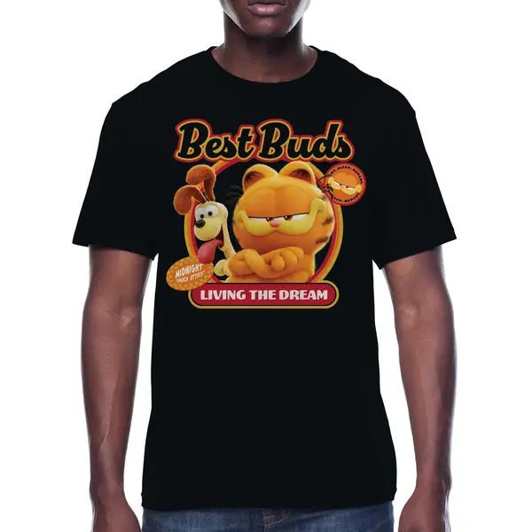 Garfield, Mens Apparel Graphic Crew Neck T-Shirt, Garf Odie