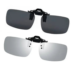 Joopin 2 Pairs Polarized Clip On Sunglasses Over Eyeglasses for Men Women UV Protection