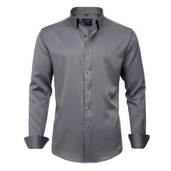 Alimens & Gentle Mens Long Sleeve Button Up Shirt Formal Dress Shirts Regular Fit