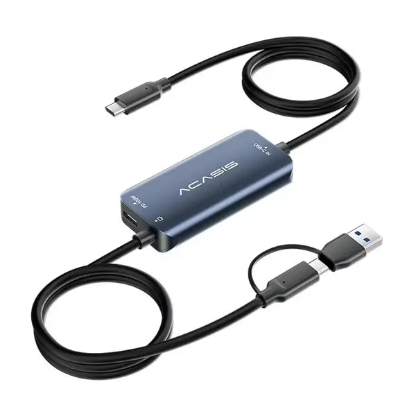 ACASIS USB C Capture Card 1080P 60FPS 2K@30Hz Type C to USB-A/C Input Video Capture Card USB 3.0