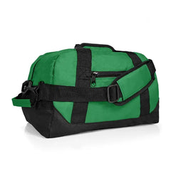 DALIX 14" Small Duffel Bag Gym Duffle Two Tone in Black with Shoulder Strap