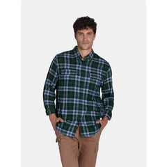 George Men's and Big Men's Flannel Shirt with Long Sleeves