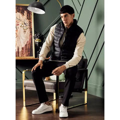 Plain Puffer Gilet - Black