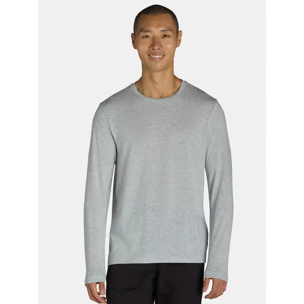 Athletic Works Men's and Big Men’s Tri-Blend Active Tee with Long-Sleeves