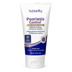 TriDerma Psoriasis Control Face & Body Cream - Maximum Strength 3% Salicylic Acid, AP4 Aloe Vera Gel, Urea Cream - Extra Moisturizing Treatment, No Cortisone or Coal Tar - FSA Eligible