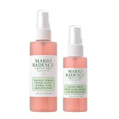 Mario Badescu Facial Spray with Aloe, Herbs and Rose Water for All Skin Types, Face Mist that Hydrates, Rejuvenates & Clarifies
