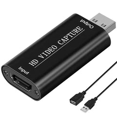 DIGITNOW Audio Video Capture Cards HDMI Video Capture HDMI to USB, Full HD 1080p USB 2.0 Record via DSLR Camcorder Action Cam for Gaming, Streaming and Live Broadcasting Video Game Grabber Converter