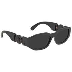 Versace VE 4361 Plastic Unisex Geometric Sunglasses Black 53mm Adult