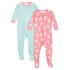 Gerber Baby & Toddler Neutral Snug Fit Footed Cotton Pajamas