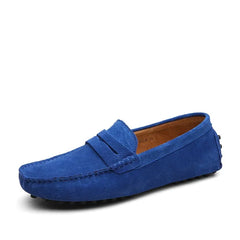 Big Size Men's Casual Loafers Slip On Leather Shoes Lightweight Driving Shoes Moccasins Classic Penny Loafer Flats Boat Shoes