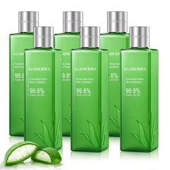 Aloderma 99.8% Organic Aloe Vera Face Hydrator Made Within 12 Hours of Harvest - Moisturizing & Hydrating Facial Toner for Oily Skin, Soothing Aloe Toner for Balanced, Smooth Skin Texture, 240ml