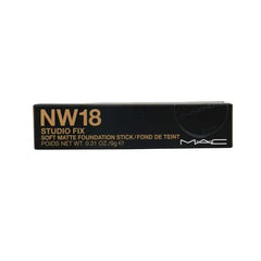 MAC COSMETICS STUDIO FOUNDATION 0.32 OZ NW18 MAC COSMETICS/STUDIO FIX SOFT MATTE FOUNDATION STICK (NW18) 0.32 OZ (0.9 ML) BEIGE WITH NEUTRAL UNDERTONE FOR LIGHT SKIN