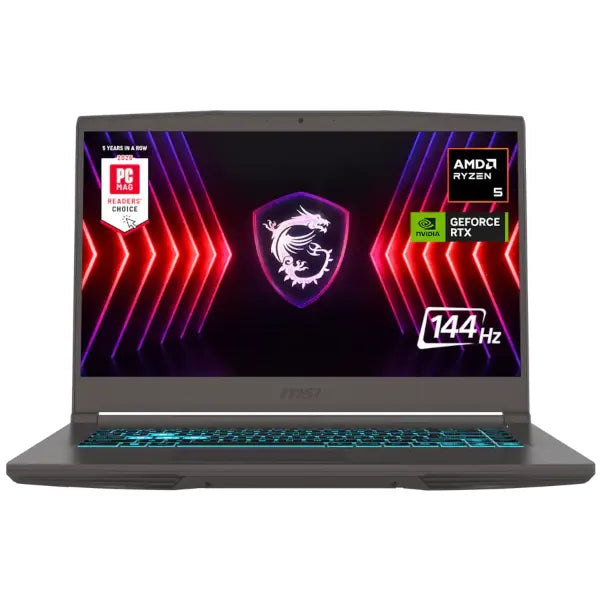 MSI Thin A15 15.6" FHD Gaming Laptop, AMD Ryzen 5 7535HS, 8GB RAM 512GB SSD (B7VE-466US) - Cosmos Gray