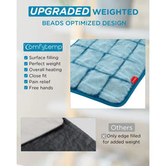 Comfytemp Weighted Heating Pad 12" x 24" for Neck & Shoulders with Auto Shut-Off - Blue