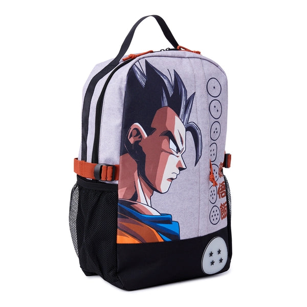 Dragon Ball Z Gohan Unisex 18" Laptop Backpack, Grey Black