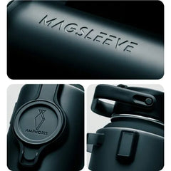 MagSleeve Magnetic Water Bottle – 32oz Insulated Stainless Steel Bottle with Built-in Neodymium Magnet Sleeve for Phone & Accessories