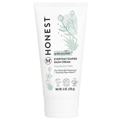 The Honest Company Hypoallergenic Diaper Rash Cream, Moisturizing, Calming Zinc Oxide Ointment, NEA Recognized Cruelty-Free