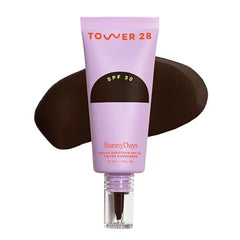 Tower 28 SunnyDays SPF 30 Tinted Moisturizer - 2-in-1 Buildable Coverage Foundation + Mineral Sunscreen for Face - Zinc Oxide, Aloe & Prickly Pear for Sensitive Skin