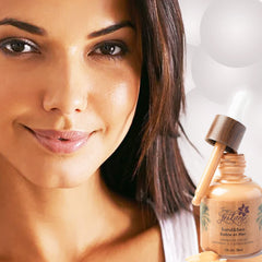 Island Goddess (Sand Sea) Waterproof Full Coverage Vegan, Cruelty-Free 3 in 1 Liquid Foundation, 1 oz. No Parabens, Gluten, Fragrance