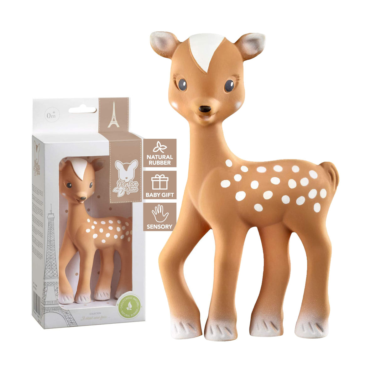 Sophie la girafe Vulli Fanfan The Fawn Teether By Friend, Brown (616341) - Brown