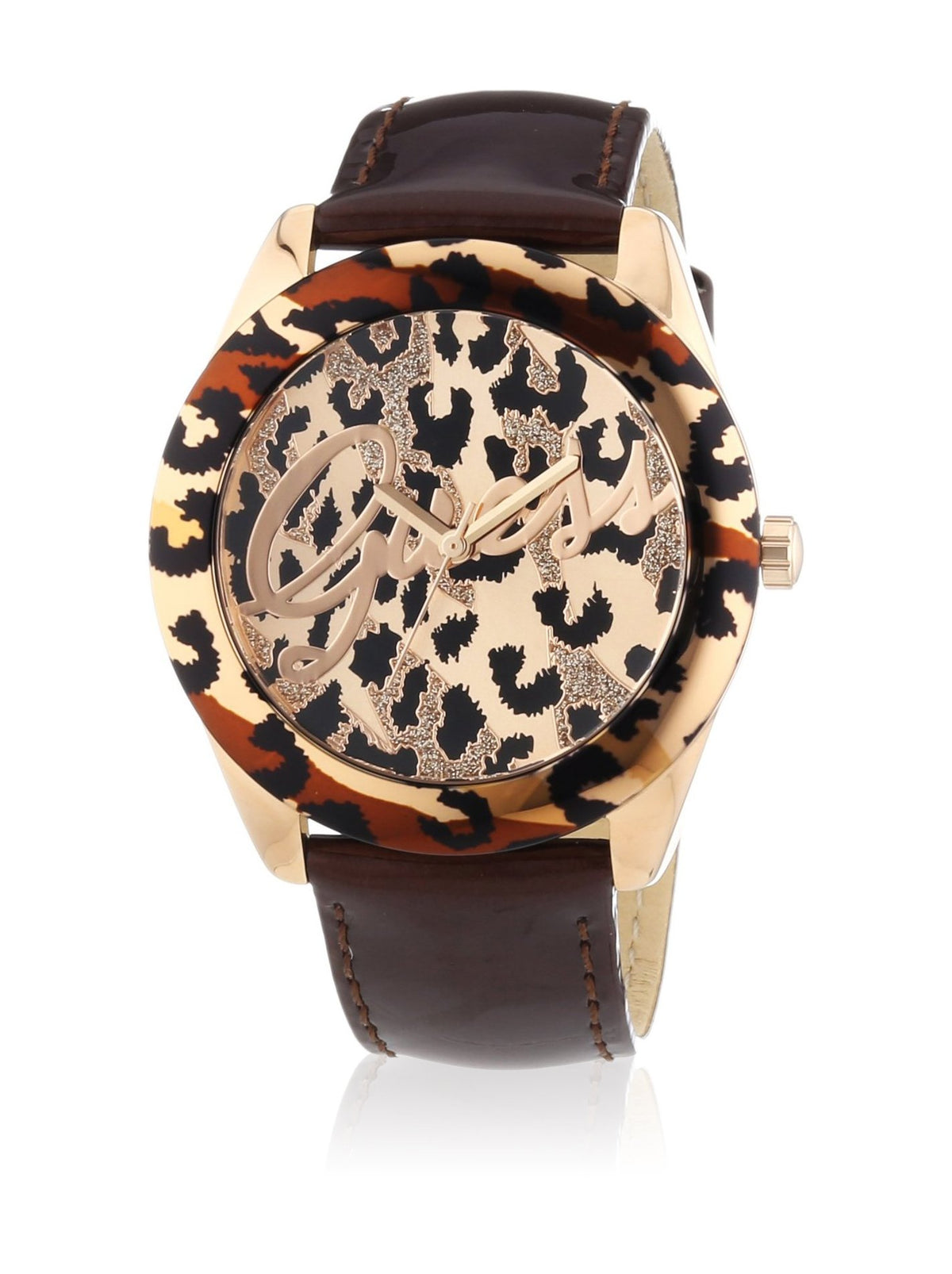 Guess Temptress for Women - Analog Leather Band Watch - W0455L3