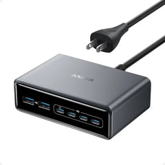 Anker Prime 200W GaN Charging Station – 6 Port Fast Charging USB-C Desktop Charger for Multiple Devices | Compatible with iPhone, Galaxy, MacBook, Dell & More