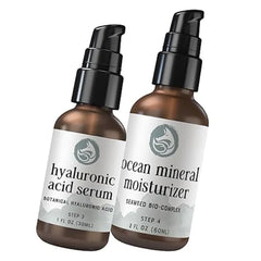 Foxbrim Naturals Winter Hydration Duo Hyaluronic Acid Face Serum & Ocean Mineral Moisturizer