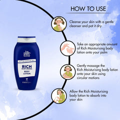 Paris Collection Rich Moisturizing Body Lotion for Deeply Moisturize & Nourish Skin -300ml, Deep Hydration and Nourishment for All Skin Types| Skin Softening & Deep Hydration | Cruelty- Free
