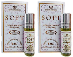 Al-Rehab Soft - 6ml (0.2 Oz) Perfume Oil /Crown Perfumes - Pack of 2