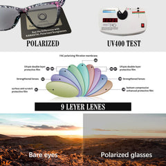 KANASTAL Polarized Sunglasses for Women, Classic Square Mens Sun Glasses, Lightweight Shades for Womens Outdoor 100% UV400 Protection Driving Fishing Golf Outdoor Activities
