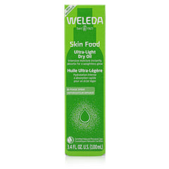 Weleda Skin Food Ultra Light Dry Oil, 3.4 fl oz, Botanical Rich Formula with Vitamin-Rich Oils and Pansy and Chamomile Extracts