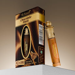 Chocolate Musk Alcohol Free Attar Roll On for Men & Women - Pack of 2 (6ml Each) | Exquisite & Long Lasting Fragrance